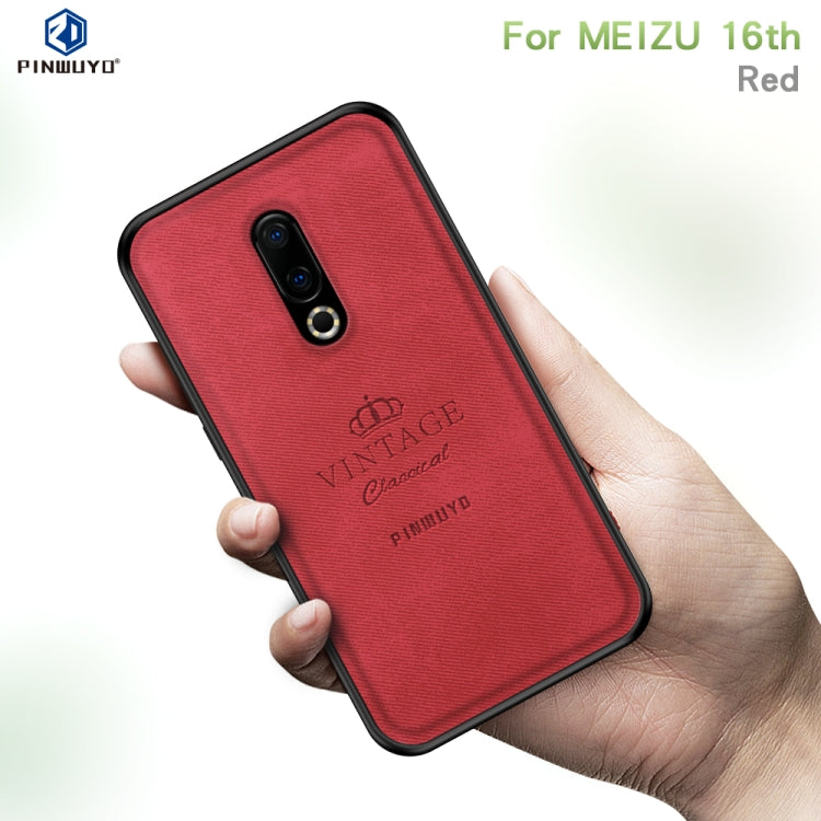 PINWUYO Shockproof Waterproof Full Coverage PC + TPU + Skin Protective Case for Meizu 16th(Brown) - Meizu by PINWUYO | Online Shopping South Africa | PMC Jewellery | Buy Now Pay Later Mobicred