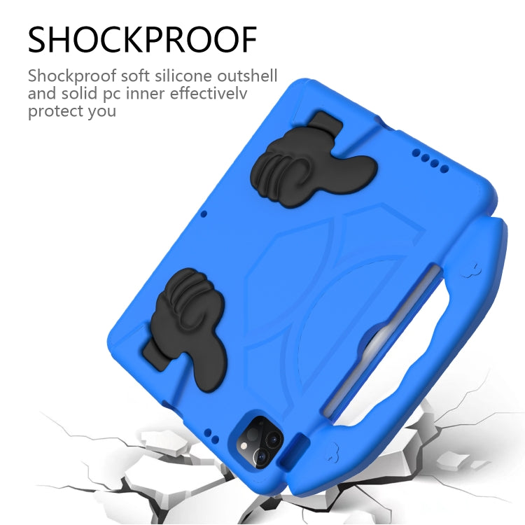 For iPad Pro 13 2024 Children EVA Shockproof Tablet Case with Thumb Bracket(Blue) - iPad Pro 13 2024 Cases by PMC Jewellery | Online Shopping South Africa | PMC Jewellery | Buy Now Pay Later Mobicred