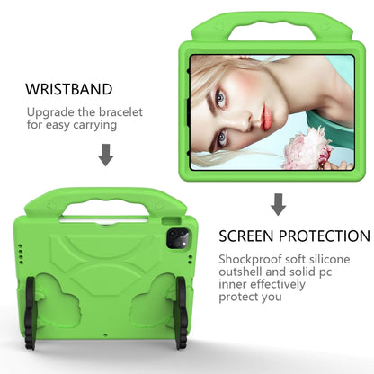 For iPad Pro 13 2024 Children EVA Shockproof Tablet Case with Thumb Bracket(Green) - iPad Pro 13 2024 Cases by PMC Jewellery | Online Shopping South Africa | PMC Jewellery | Buy Now Pay Later Mobicred