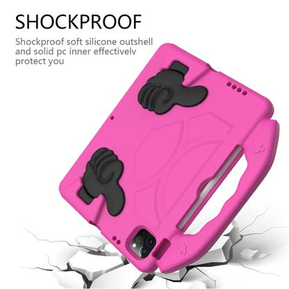 For iPad Air 13 2024 Children EVA Shockproof Tablet Case with Thumb Bracket(RoseRed) - iPad Air 13 2024 Cases by PMC Jewellery | Online Shopping South Africa | PMC Jewellery | Buy Now Pay Later Mobicred