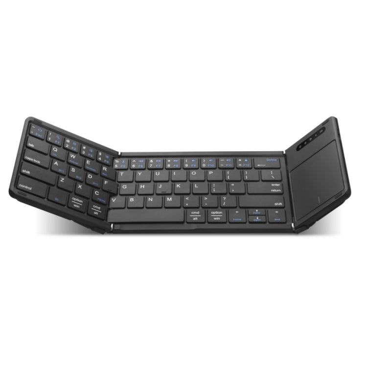 B077T With Touchpad Foldable PU Leather Wireless Bluetooth Keyboard - Wireless Keyboard by PMC Jewellery | Online Shopping South Africa | PMC Jewellery | Buy Now Pay Later Mobicred