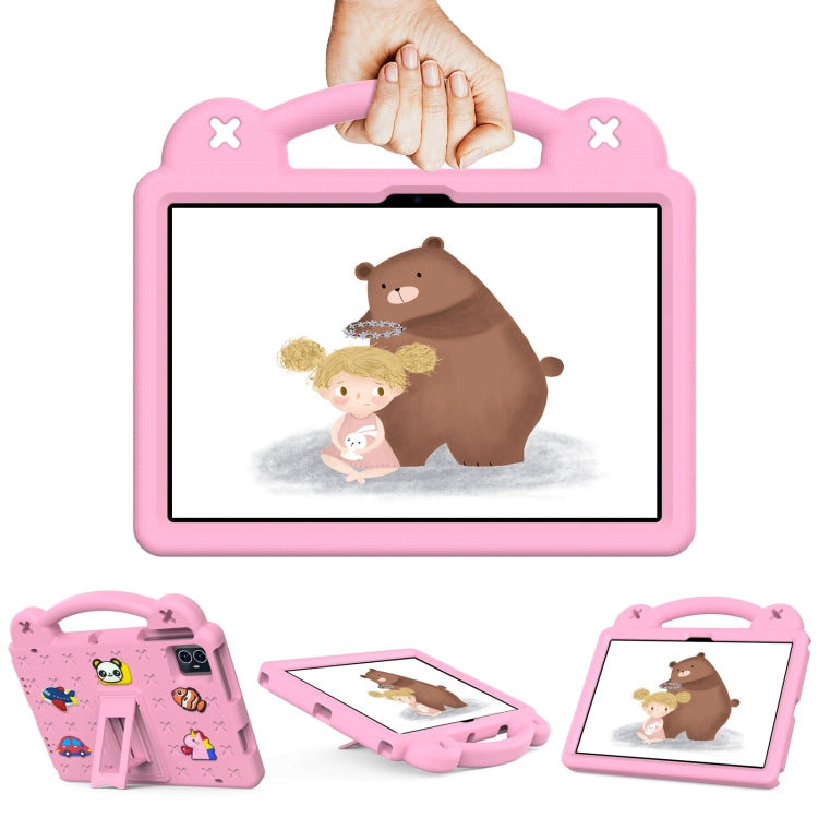For Walmart ONN 10.1 Gen4 2024 Handle Kickstand Children EVA Shockproof Tablet Case(Pink) - Others by PMC Jewellery | Online Shopping South Africa | PMC Jewellery | Buy Now Pay Later Mobicred