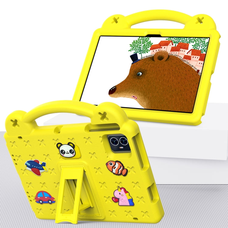 For Walmart ONN 10.1 Gen4 2024 Handle Kickstand Children EVA Shockproof Tablet Case(Yellow) - Others by PMC TechLife | Online Shopping South Africa | PMC TechLife | Buy Now Pay Later Mobicred