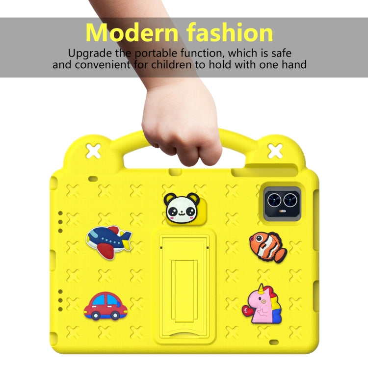 For Walmart ONN 10.1 Gen4 2024 Handle Kickstand Children EVA Shockproof Tablet Case(Yellow) - Others by PMC TechLife | Online Shopping South Africa | PMC TechLife | Buy Now Pay Later Mobicred