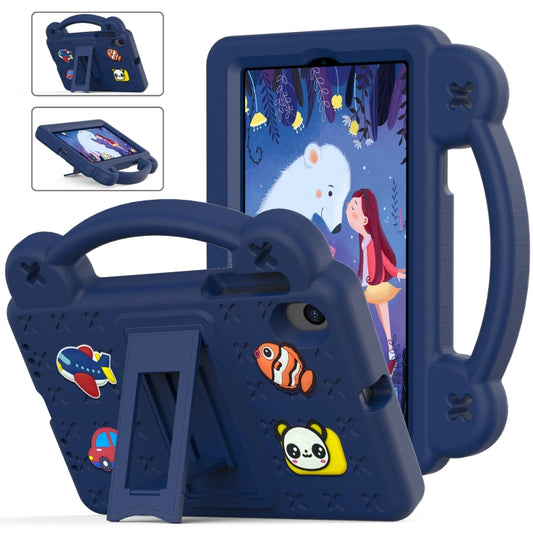 For Walmart Onn 7.0 Gen4 2024 Handle Kickstand Children EVA Shockproof Tablet Case(Navy Blue) - Others by PMC Jewellery | Online Shopping South Africa | PMC Jewellery | Buy Now Pay Later Mobicred