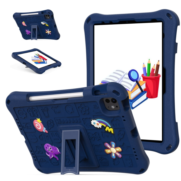 For iPad Air 11 2024 Hi Baby EVA Full Body Tablet Case with Strap(Navy Blue) - iPad Air 11 2024 Cases by PMC Jewellery | Online Shopping South Africa | PMC Jewellery | Buy Now Pay Later Mobicred