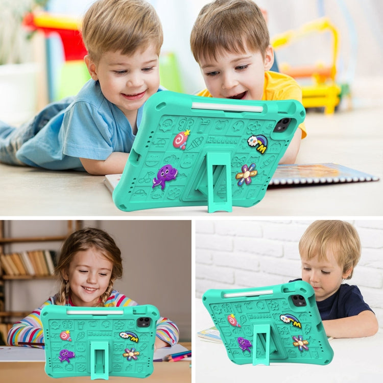 For iPad Pro 11 2024 Hi Baby EVA Full Body Tablet Case with Strap(Mint Green) - iPad Pro 11 2024 Cases by PMC TechLife | Online Shopping South Africa | PMC TechLife | Buy Now Pay Later Mobicred