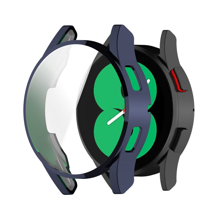 For Samsung Galaxy Watch FE 40mm Full Coverage TPU Electroplated Watch Protective Case(Dark Blue) - Watch Cases by PMC TechLife | Online Shopping South Africa | PMC TechLife | Buy Now Pay Later Mobicred