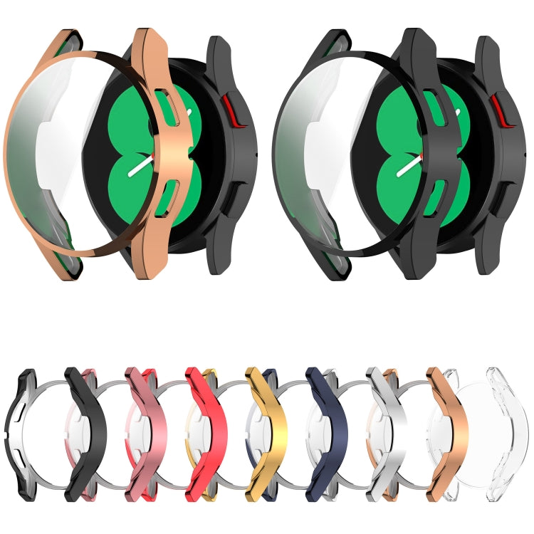 For Samsung Galaxy Watch FE 40mm Full Coverage TPU Electroplated Watch Protective Case(Gold) - Watch Cases by PMC TechLife | Online Shopping South Africa | PMC TechLife | Buy Now Pay Later Mobicred
