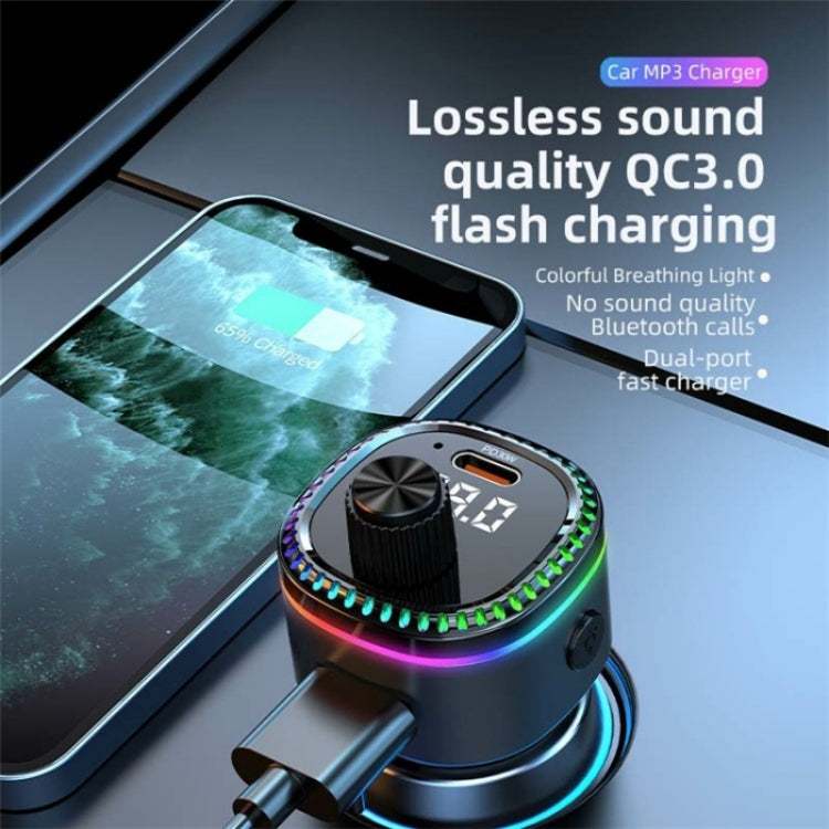 C58 Car MP3 Music Player Type-C + USB Car Charger Bluetooth Adapter FM Transmitter - Car Charger by PMC TechLife | Online Shopping South Africa | PMC TechLife | Buy Now Pay Later Mobicred