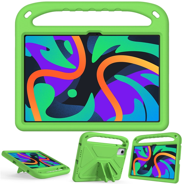 For iPad Pro 13 2024 Handle EVA Shockproof Tablet Case with Holder(Green) - iPad Pro 13 2024 Cases by PMC TechLife | Online Shopping South Africa | PMC TechLife | Buy Now Pay Later Mobicred
