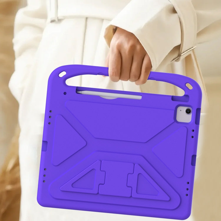 For iPad Air 13 2024 Handle EVA Shockproof Tablet Case with Holder(Purple) - iPad Air 13 2024 Cases by PMC TechLife | Online Shopping South Africa | PMC TechLife | Buy Now Pay Later Mobicred