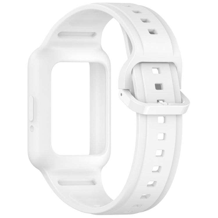 For Samsung Galaxy Fit3 Two Color Frame Integrated Silicone Watch Band(White) - free shipping - PMc TechLife - Order now!