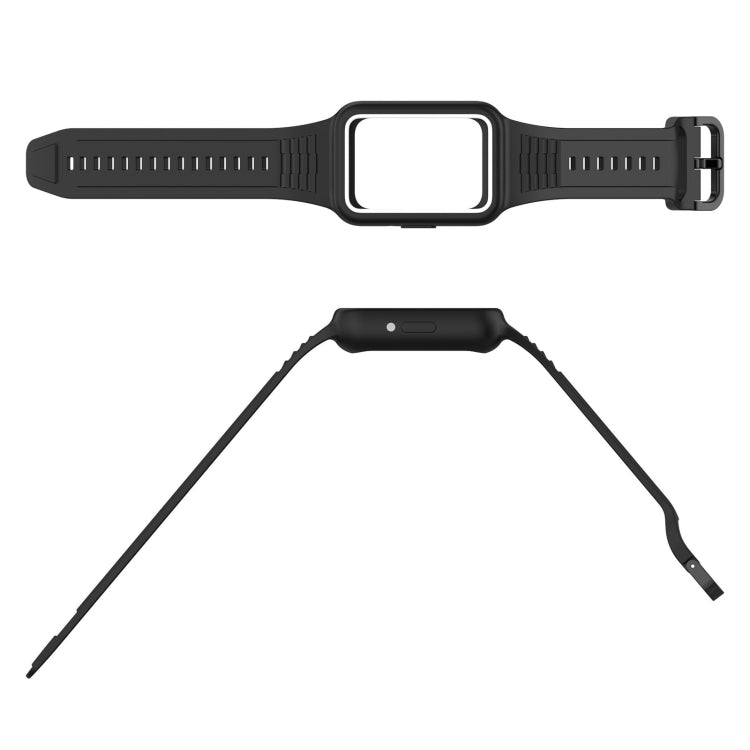 For Samsung Galaxy Fit3 Two Color Frame Integrated Silicone Watch Band(Red) - free shipping - PMc TechLife - Order now!