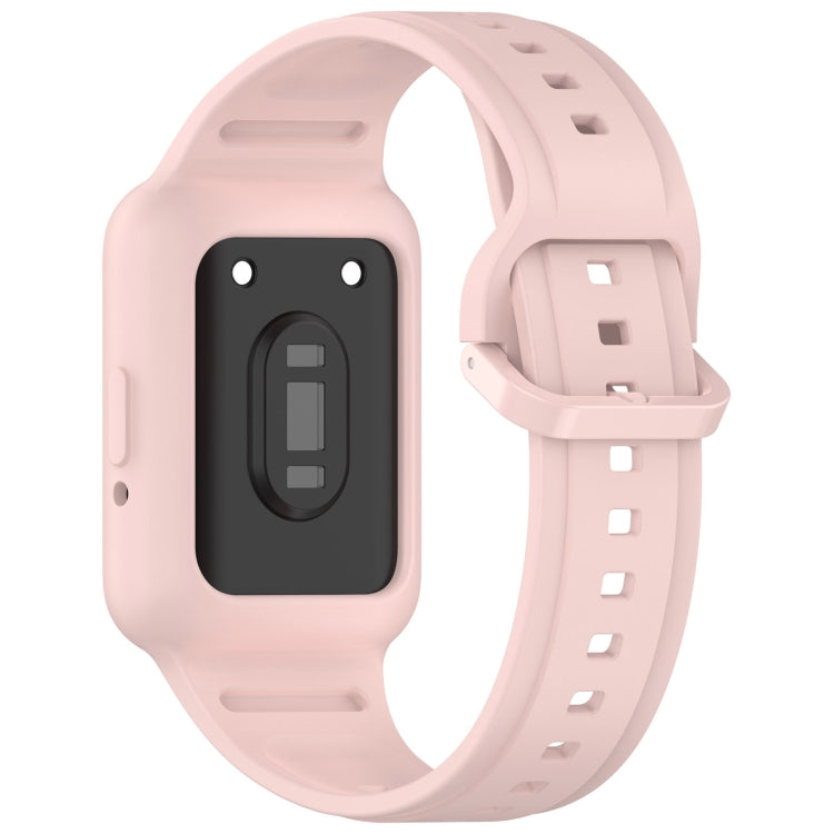 For  Huawei Band 9 NFC Two Color Frame Integrated Silicone Watch Band(Light Pink) - free shipping - PMc TechLife - Order now!