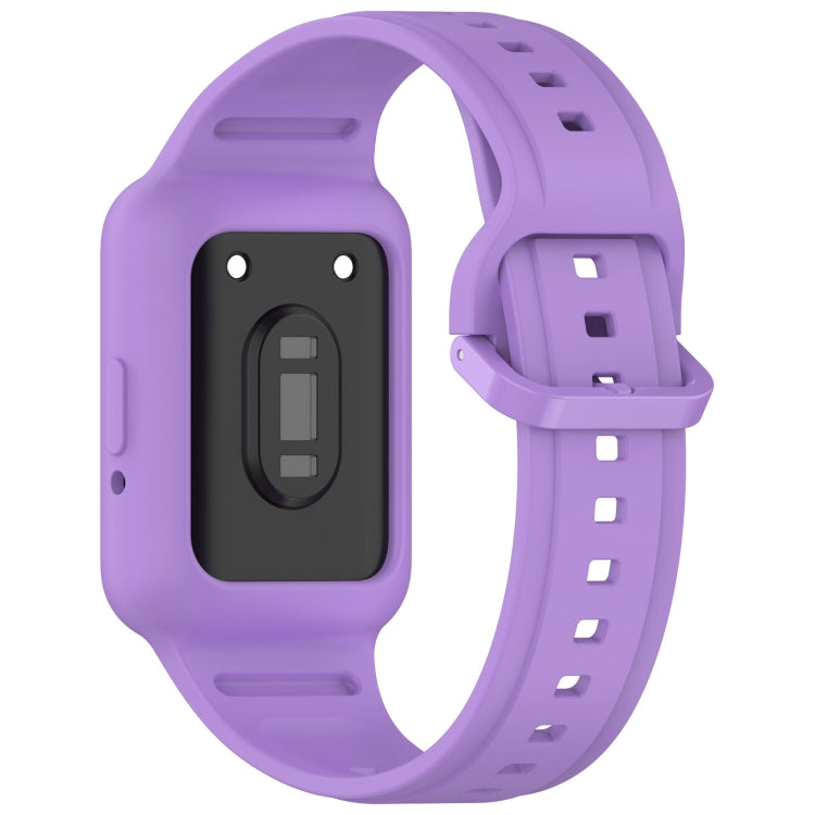 For  Huawei Band 9 NFC Two Color Frame Integrated Silicone Watch Band(Purple) - free shipping - PMc TechLife - Order now!