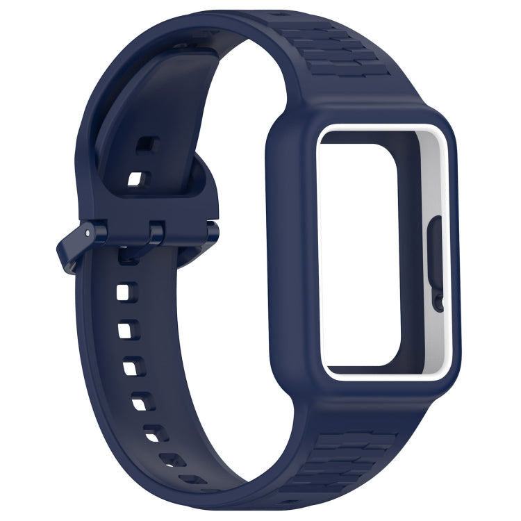 For  Huawei Band 9 Two Color Frame Integrated Silicone Watch Band(Midnight Blue) - free shipping - PMc TechLife - Order now!