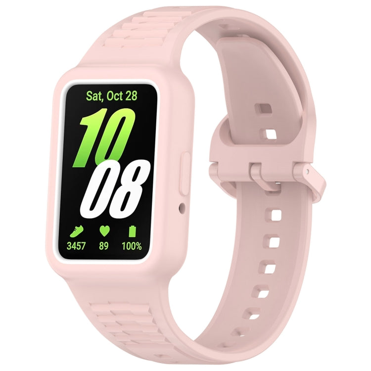 For  Huawei Band 9 Two Color Frame Integrated Silicone Watch Band(Light Pink) - free shipping - PMc TechLife - Order now!