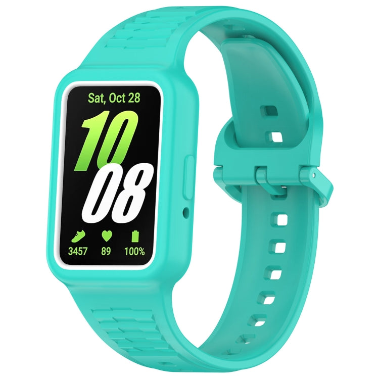 For  Huawei Band 8 Two Color Frame Integrated Silicone Watch Band(Cyan) - free shipping - PMc TechLife - Order now!