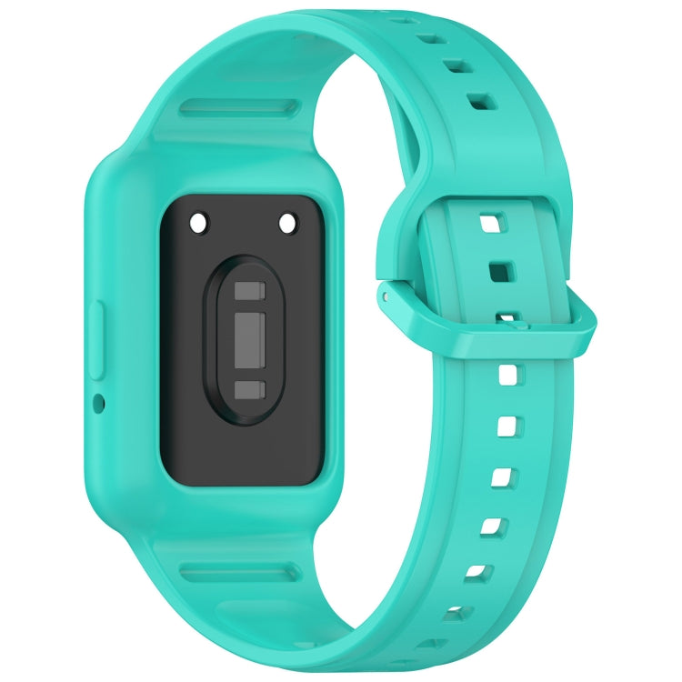 For  Huawei Band 8 Two Color Frame Integrated Silicone Watch Band(Cyan) - free shipping - PMc TechLife - Order now!
