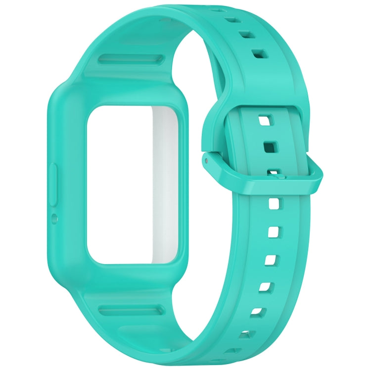 For  Huawei Band 8 Two Color Frame Integrated Silicone Watch Band(Cyan) - free shipping - PMc TechLife - Order now!