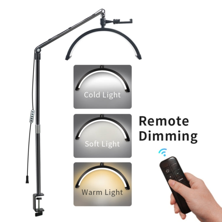 D-M30X 23 inch Half Moon Shape Beauty Manicure Lamp Curved Fill Light, Plug:UK Plug - Selfie Light by PMC TechLife | Online Shopping South Africa | PMC TechLife | Buy Now Pay Later Mobicred