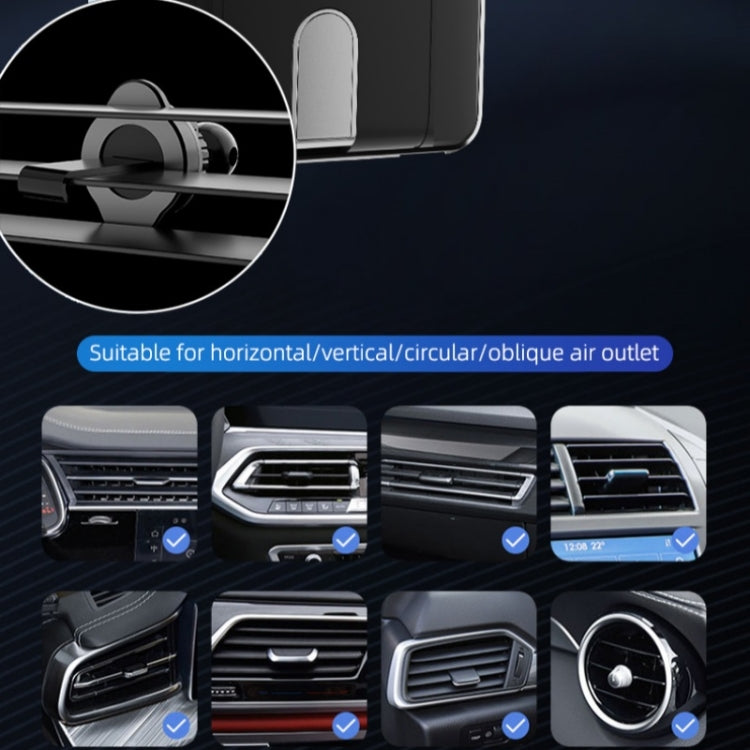 C1 Car Wireless 66W Fast Charger Phone Holder Infrared Sensor Punk Style(Silver) - Car Charger by PMC TechLife | Online Shopping South Africa | PMC TechLife | Buy Now Pay Later Mobicred