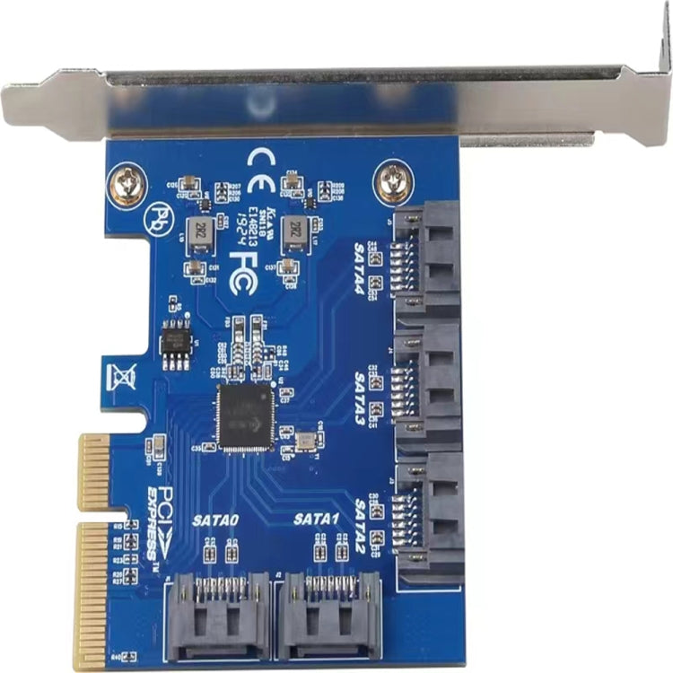 PCIE 3.0-4X to 5 x SATA Controller Card - Add-on Cards by PMC Jewellery | Online Shopping South Africa | PMC Jewellery | Buy Now Pay Later Mobicred