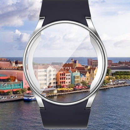 For Samsun Galaxy Watch 7 44mm Full Coverage TPU Electroplated Watch Protective Case(Transparent.) - Watch Cases by PMC Jewellery | Online Shopping South Africa | PMC Jewellery | Buy Now Pay Later Mobicred