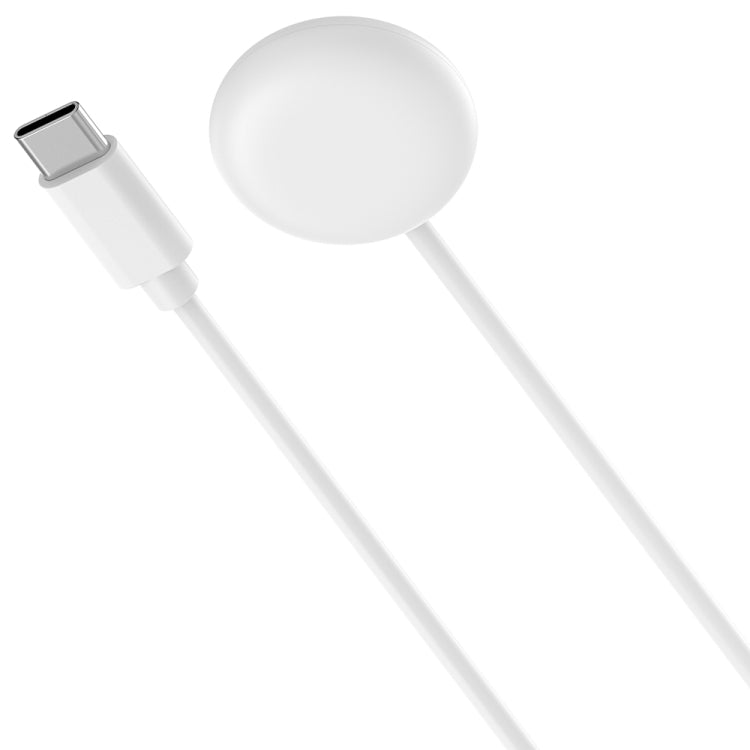 For Fitbit Ace LTE USB-C / Type-C Interface Smart Watch Magnetic Charging Cable(White) - Charger by PMC TechLife | Online Shopping South Africa | PMC TechLife | Buy Now Pay Later Mobicred