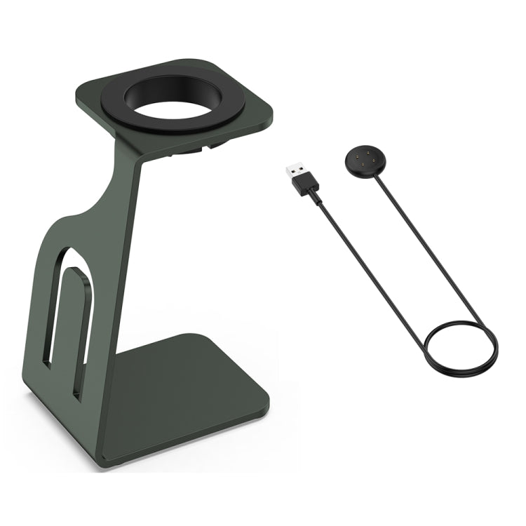 For  Fitbit Ace LTE Aluminum Alloy Watch Charging Stand with Charger(Gray) - Charger by PMC TechLife | Online Shopping South Africa | PMC TechLife | Buy Now Pay Later Mobicred