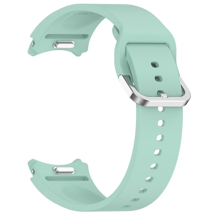 For Samsung Galaxy Watch 6 44mm Solid Color Silver Buckle Quick Release Silicone Watch Band(Teal) - free shipping - PMC TechLife - Order now!