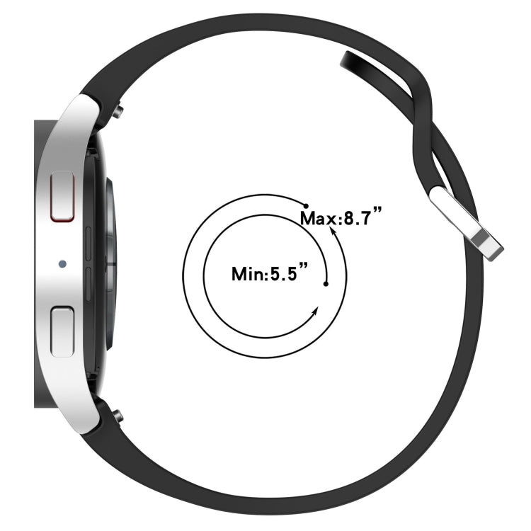 For Samsung Galaxy Watch 6 40mm Solid Color Silver Buckle Quick Release Silicone Watch Band(Starlight) - free shipping - PMC TechLife - Order now!