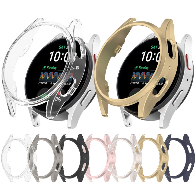 For Sansung Galaxy Watch 7 44mm Half Pack Hollow PC Watch Protective Case(Transparent White) - Watch Cases by PMC TechLife | Online Shopping South Africa | PMC TechLife | Buy Now Pay Later Mobicred