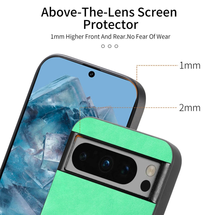 For Google Pixel 9 Pro XL Retro Magsafe Magnetic PU Back Cover Phone Case(Green) - Google Cases by PMC Jewellery | Online Shopping South Africa | PMC Jewellery | Buy Now Pay Later Mobicred