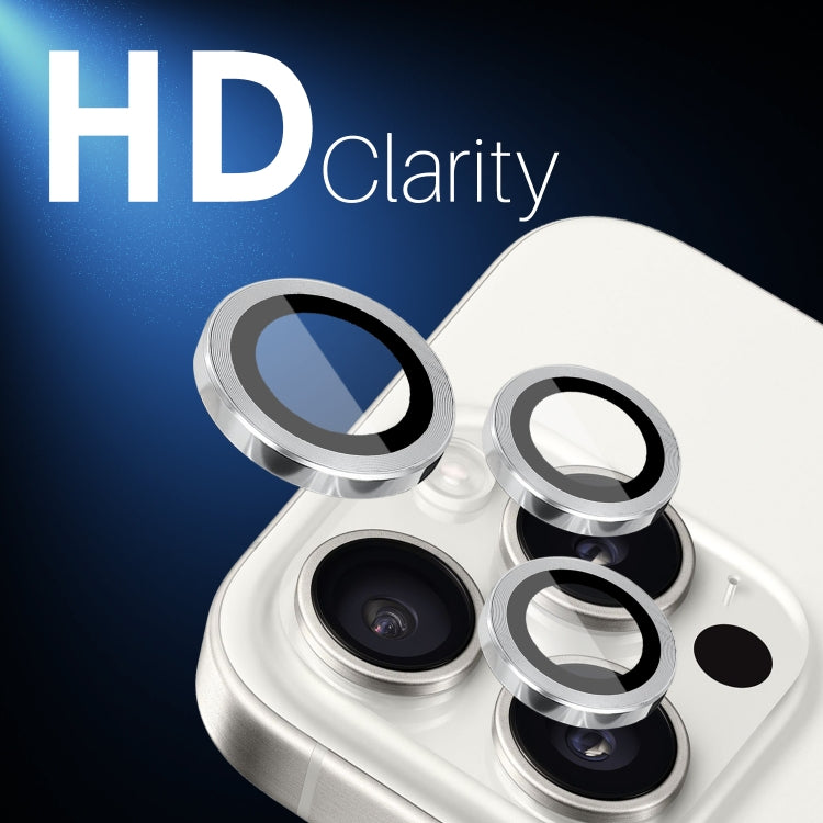 For iPhone 16 Pro / Pro Max NORTHJO 2 Sets 6pcs Camera Lens Protector Cover Metal Ring Film(Silver) - free shipping - PMC Jewellery - Order now!