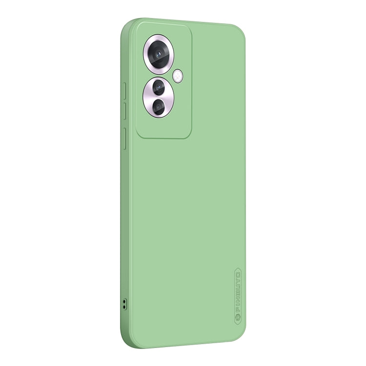 For OPPO Reno11 F PINWUYO Sense Series Liquid Silicone TPU Phone Case(Green) - OPPO Cases by PINWUYO | Online Shopping South Africa | PMC Jewellery | Buy Now Pay Later Mobicred