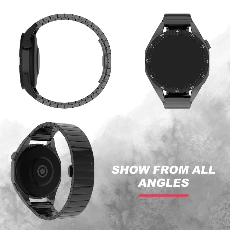 For Ticwatch E2 22mm One Bead Paint Butterfly Buckle Alloy Watch Band(Silver) - free shipping - PMC TechLife - Order now!