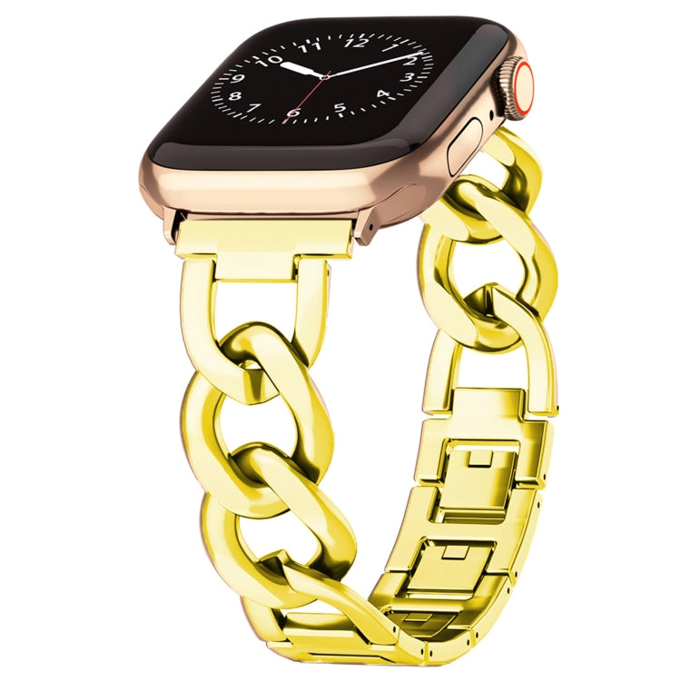 For Apple Watch Series 5 40mm Quick-Release Metal Chain Watch Band(Gold) - free shipping - PMC TechLife - Order now!