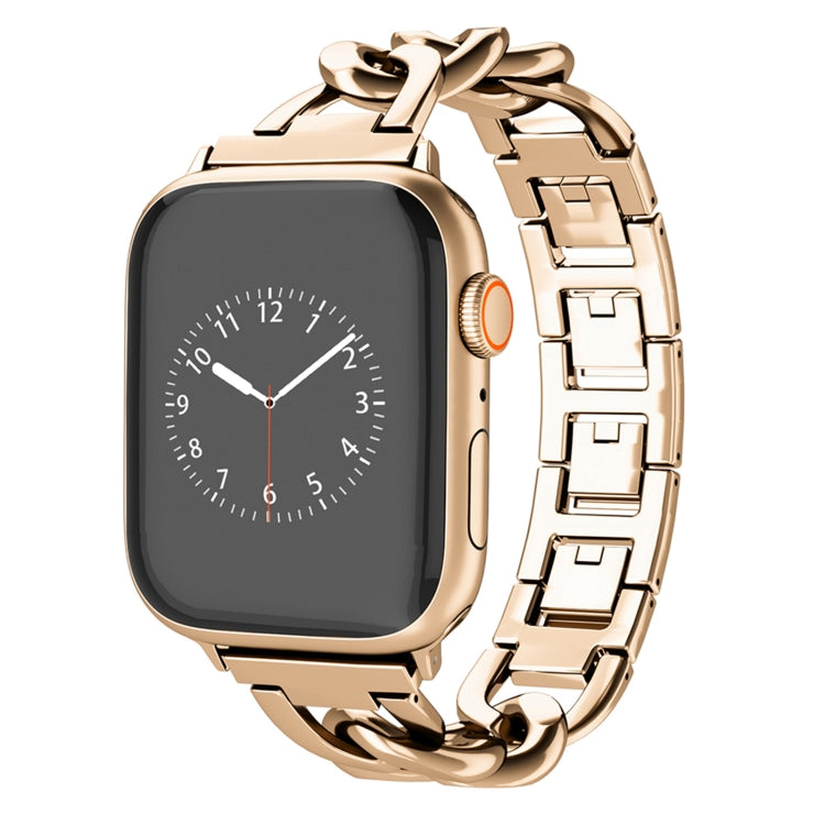 For Apple Watch Series 4 40mm Quick-Release Metal Chain Watch Band(Rose Gold) - free shipping - PMC TechLife - Order now!