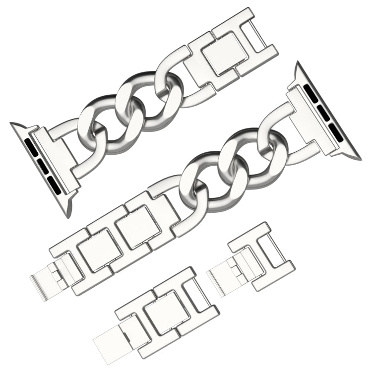 For Apple Watch Series 4 40mm Quick-Release Metal Chain Watch Band(Silver) - free shipping - PMC TechLife - Order now!