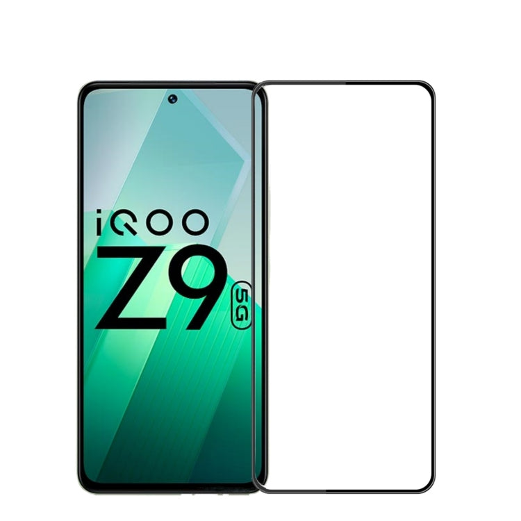 For vivo iQOO Z9 Global PINWUYO 9H 3D Curved Explosion-proof Tempered Glass Film(Black) - vivo Tempered Glass by PINWUYO | Online Shopping South Africa | PMC Jewellery | Buy Now Pay Later Mobicred