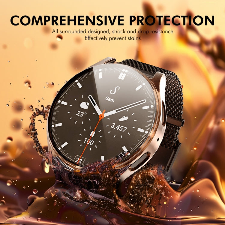 For Samsung Galaxy Watch7 40mm ENKAY Hat-Prince Full Coverage Electroplated Soft TPU Case with Screen Protection(Silver) - free shipping - PMc TechLife - Order now!