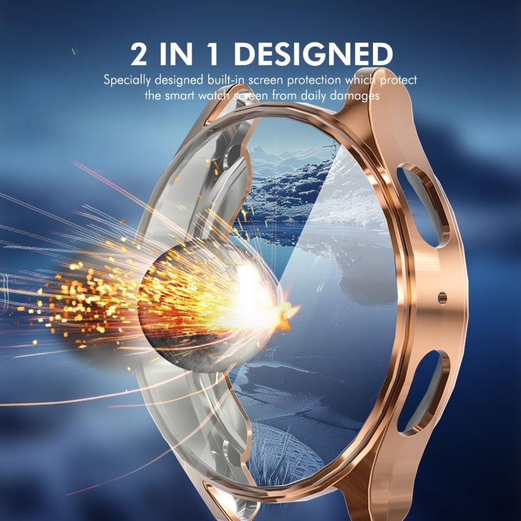 For Samsung Galaxy Watch7 40mm ENKAY Hat-Prince Full Coverage Electroplated Soft TPU Case with Screen Protection(Silver) - free shipping - PMc TechLife - Order now!