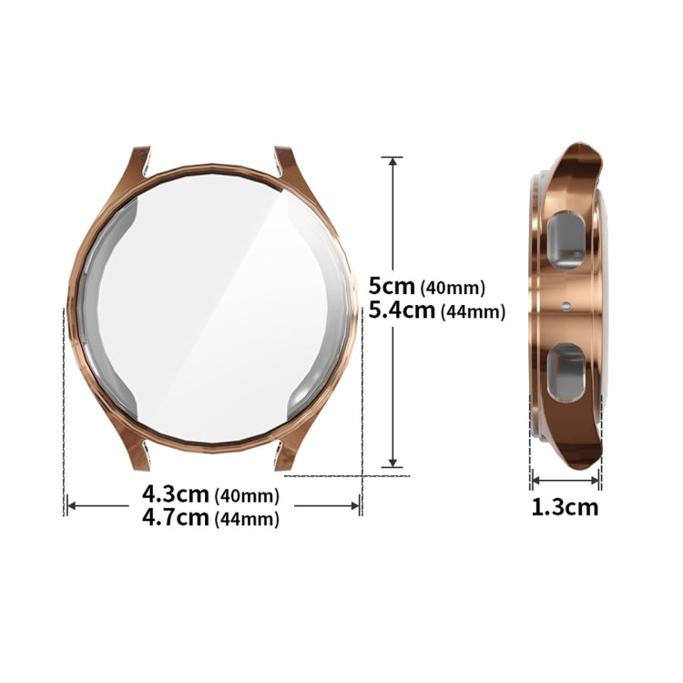 For Samsung Galaxy Watch7 40mm ENKAY Hat-Prince Full Coverage Electroplated Soft TPU Case with Screen Protection(Silver) - free shipping - PMc TechLife - Order now!