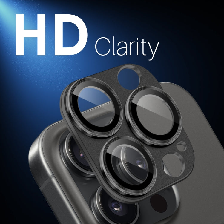 For iPhone 16 Pro / 16 Pro Max NORTHJO Matte Camera Lens Protector Tempered Glass Rear Lens Film(Black) - iPhone 16 Pro Tempered Glass by NORTHJO | Online Shopping South Africa | PMC TechLife | Buy Now Pay Later Mobicred