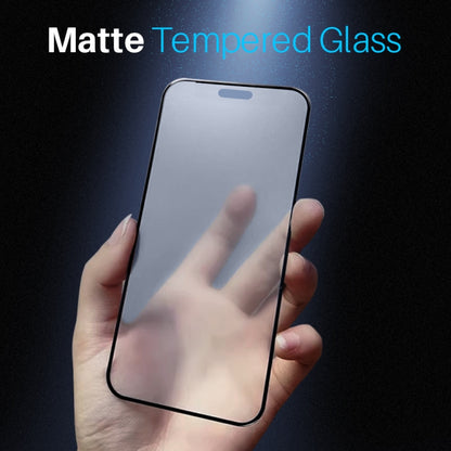 For iPhone 16 Plus NORTHJO Matte Silkscreen Anti-Fingerprint Tempered Glass Film - iPhone 16 Plus Tempered Glass by NORTHJO | Online Shopping South Africa | PMC Jewellery | Buy Now Pay Later Mobicred