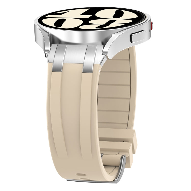 For Amazfit GTR Mini 20mm Quick Release Silver Buckle Royal Silicone Watch Band(Starlight) - free shipping - PMC TechLife - Order now!