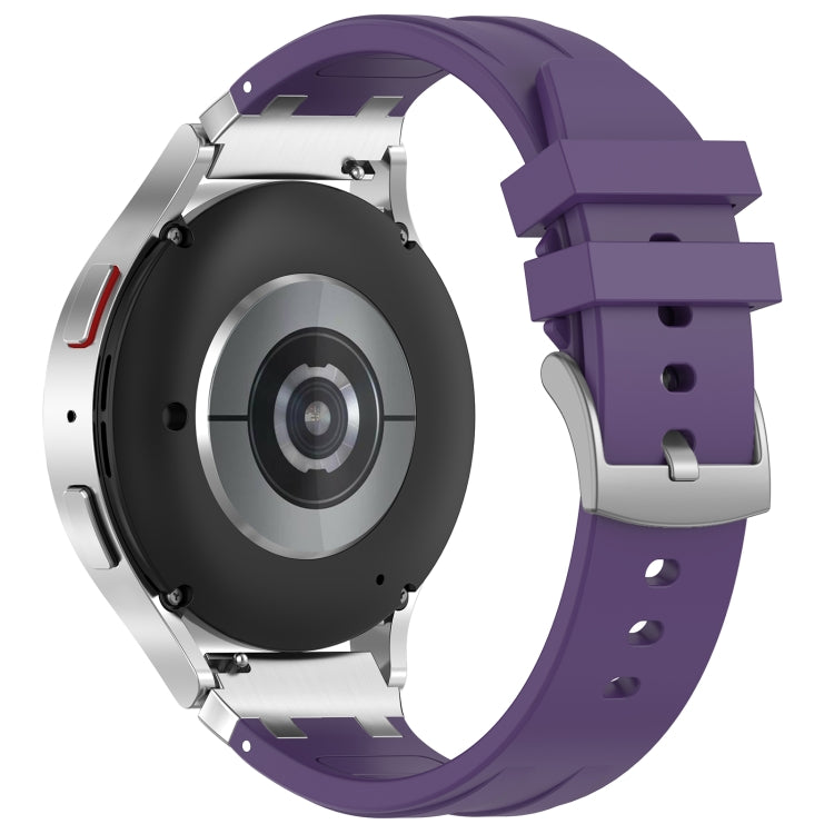 For Amazfit GTS 2e 20mm Quick Release Silver Buckle Royal Silicone Watch Band(Purple) - free shipping - PMC TechLife - Order now!
