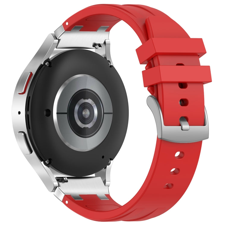 For Amazfit GTS 2 20mm Quick Release Silver Buckle Royal Silicone Watch Band(Red) - free shipping - PMC TechLife - Order now!